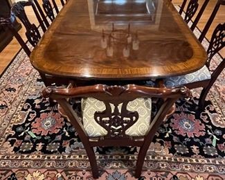 Heirloom by Heritage Banquet Dining Table with 10 Chairs
