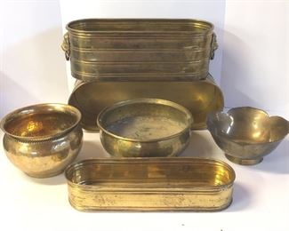 Assorted Brass Planters