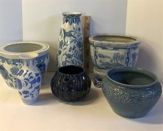Shades of Blue Planters