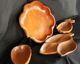 Assorted Wooden Serving Pieces