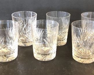 Small Leaded Crystal Tumblers (6)