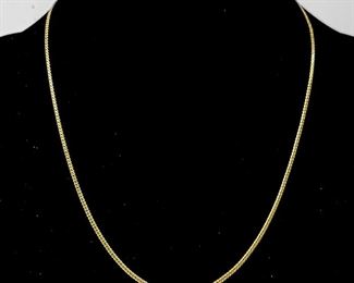 3.1 Grams Fine 18K Yellow Gold 15.5" Necklace Chain