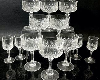 Vintage Cristal D'arques Durand Coupes/Sorbet Glasses