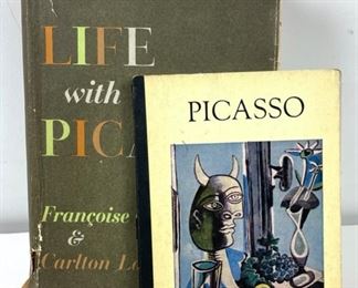Two Picasso Vintage Fine Arts Books. Titled include Picasso by Andre LeClerc Hyperion Miniature Published by Hyperion Press in London and Life with Picasso by Francoise Gilot and Carlton Lake Published by McGraw-Hill Second Printing in 1964
