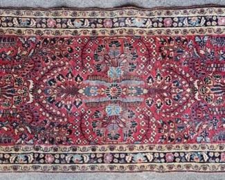 Semi Antique Sarouk Persian Wool Area Rug