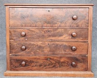 Antique American 1850's Walnut Chest of Drawers made in New York