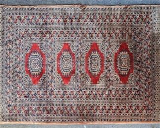 Vintage Baluchi Signed Persian Wool Hand Knotted Area Rug