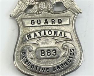 National Guard Detective Agencies Badge