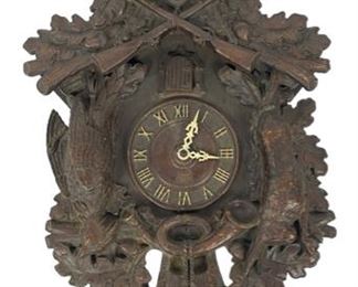 Antique 1939 Lux Wooden Cuckoo Wall Clock