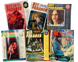 Collection of Vintage 70Õs Hit Parader and Circus Monthly Magazines