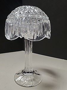 Shannon Crystal - 24% Lead Crystal 8" Retro Candle Lamp