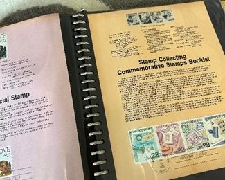 Three books of collection of stamps 