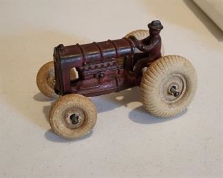 Old toy tractor