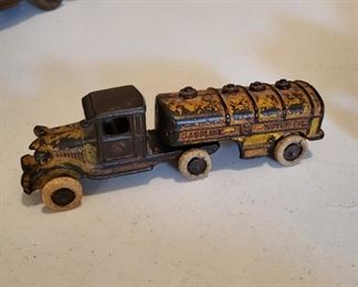 Old toy tanker truck (missing wheel)