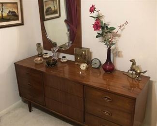 Mid Cenruey Modern Credenza/ dresser with mirror