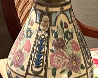 Very unique, vintage vase, hand painted