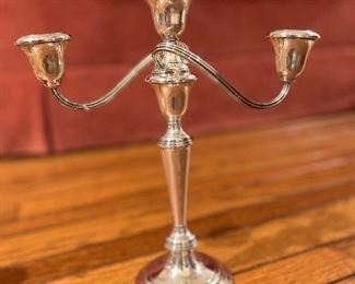 Sterling silver candelabra by Gorham