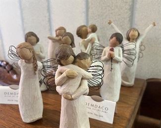 Large collection of Willow tree figurines