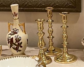 Baldwin brass candlestick holders
