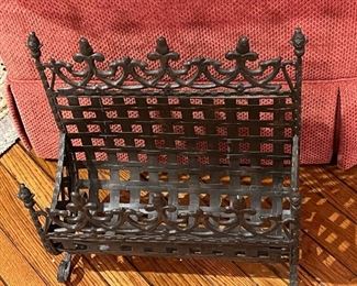 Iron magazine rack