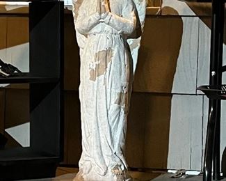 Tall concrete angel statue