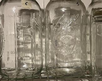 Large Mason jars with lids