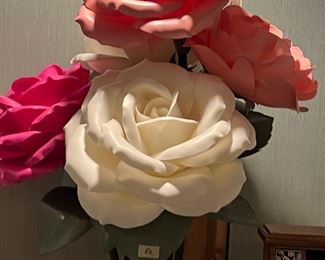 Large artificial foam rose arrangement