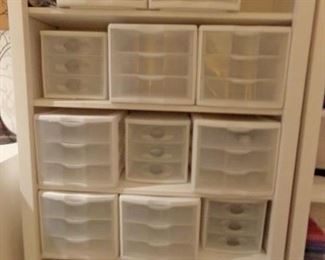 LOTS OF STORAGE BOXES