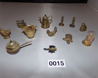 miniature brass items