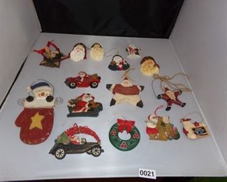 beautifully detailed Christmas ornaments