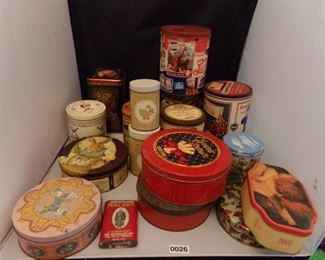 Collectible Pepsi tins, Pepsi Christmas, Prince Albert, 1979 Barnum Animal Crackers