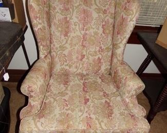 Beautiful floral Fairfield wingback chair