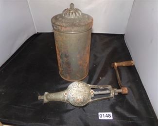 White Mountain ice cream freezer inside pieces