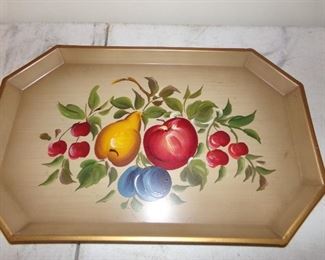 Vtg tole tray
