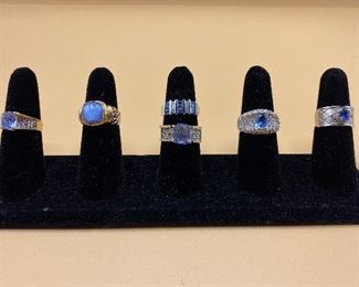 Light Blue Stones Rings
