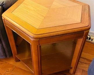 $75 
Octogonal Oak table 27W x 27W x 20"T