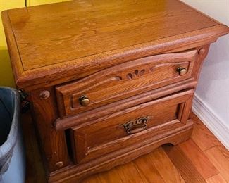 $165 
Solid Oak pair of night stands 26Lx13Dx23H

