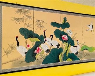 $175 
Oriental handpainted screen with vibrant colors 69x35