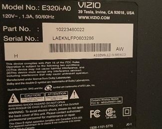 $100 
Vizio TV 31 1/2" with wall mount 