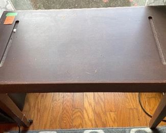 $70 
Rectangular wood table 34x27 1/2x 17