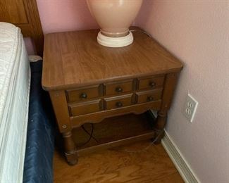 $75 
Solid Oak night stand 26Lx13Dx23H