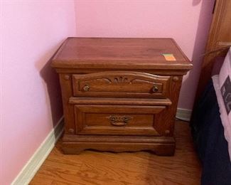 $75 
Solid Oak night stand 26Lx13Dx23H
