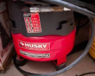 $80 
Husky air compressor 6 gallons 