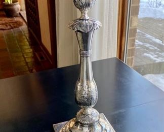 Russian silver candlestick