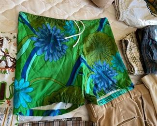 Vintage Hawaiian swim trunks