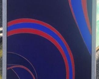 Abstract oil on canvas.