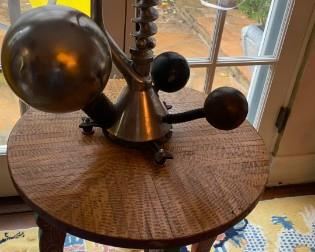 Amazing found objects lamp.