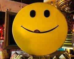 Mechanical 3ft smiley face.