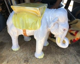 Italian ceramic pottery elephant.