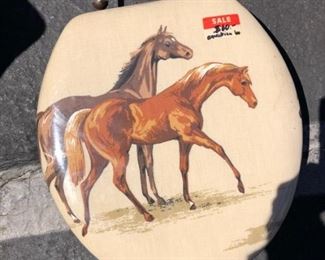 Rate 1977 soft landing horse toilet seat.